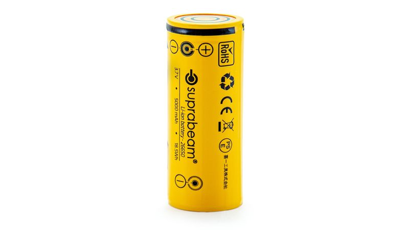 Suprabeam batteri 26650 5000 mah passar Q7XR + Q7XRS