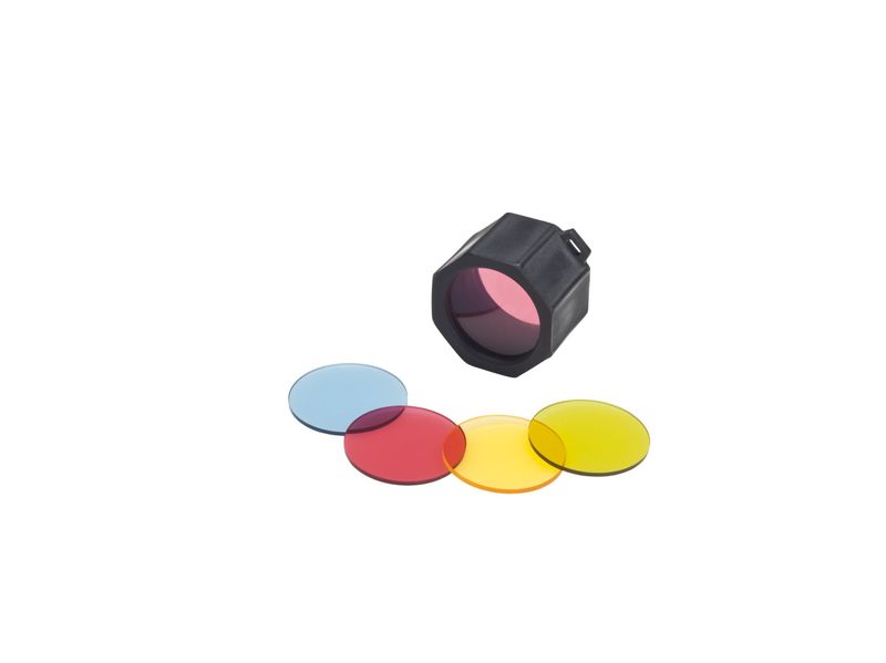 Suprabeam färgfilter med adapter b/r/y/g passar Q2/Q3/V3