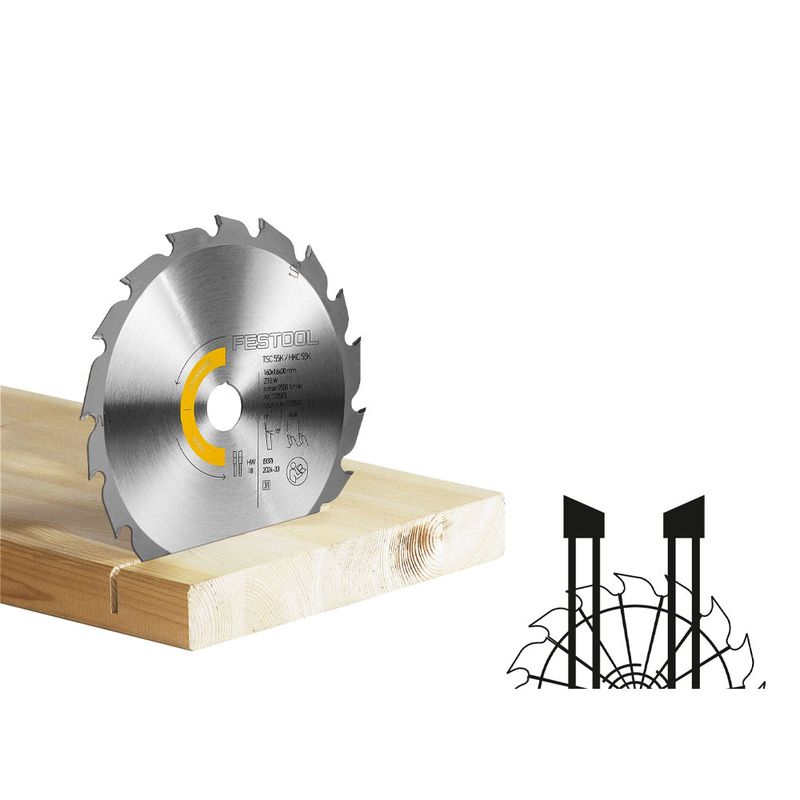 Festool Sågklinga WOOD STANDARD HW 160x1,6x20 W18