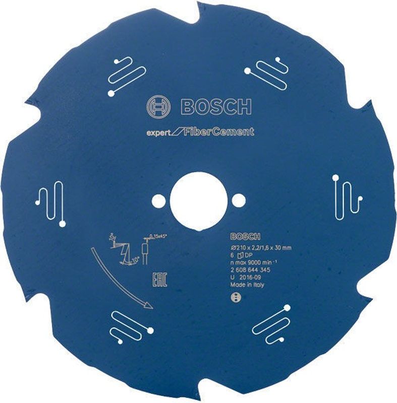 Bosch Cirkelsågsklinga 210x30x2,2mm 6T EXPERT FOR FIBER CEMENT