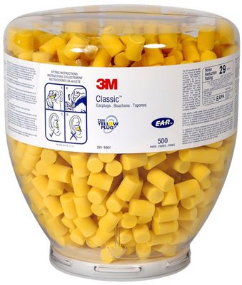 EAR Hörselpropp Refill Classic OneTouch 500par/fp Gul