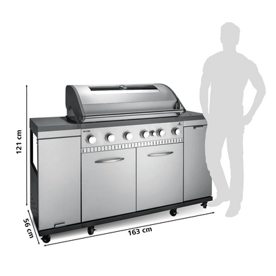 Landmann Rexon 6.1 CooK Gasolgrill 6-brännare Rostfritt