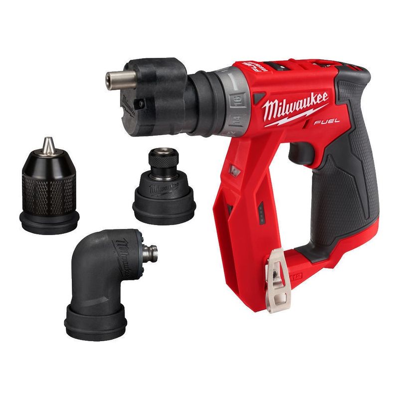 Milwaukee M12 FDDXKIT-202X Borr-/Skruvdragare 12V inkl 3st chuckar (2x2,0ah)