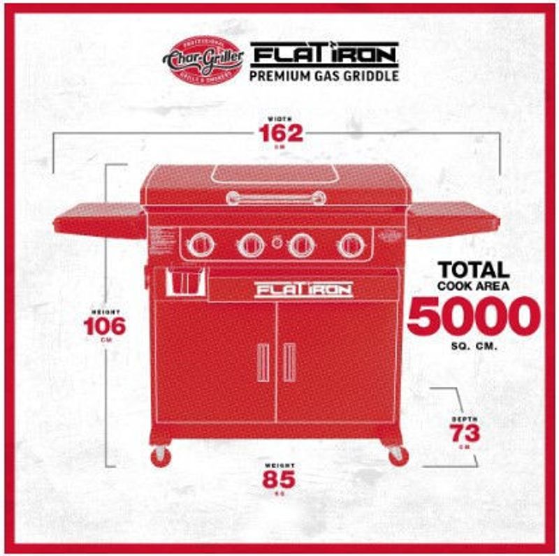 Char-Griller Flat Iron™ Premium Gasolgrill / Griddle