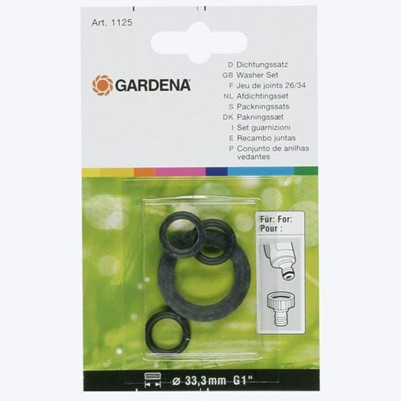 Gardena 01126-20 3 st O-ring och 1 st 1/2" flat