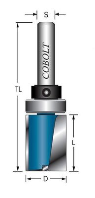 Cobolt Mallfräs D=19 L=25 TL=67