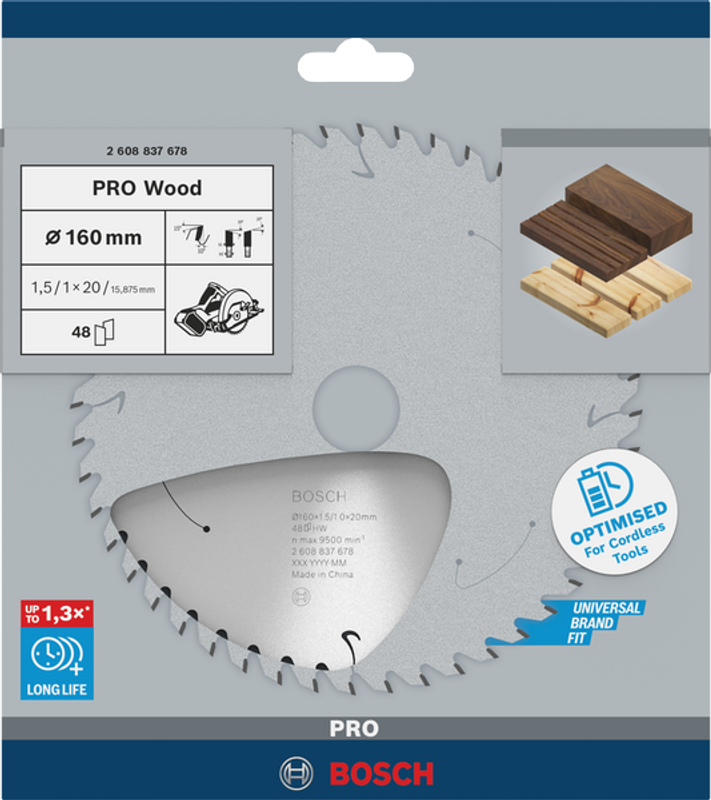Bosch Pro Wood Sågklinga 160x1,5x20mm