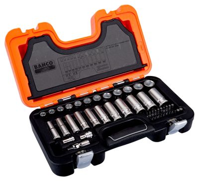Bahco Hylsnyckelsats 1/4" & 3/8” 53 delar