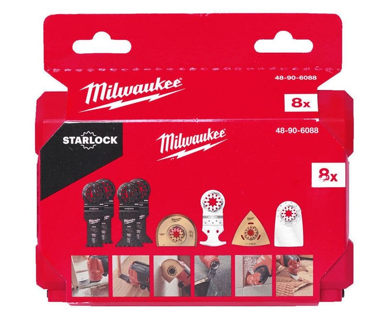Milwaukee Multibladssats för renovering 8-delar starlock-fäste