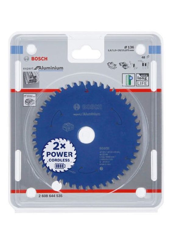 Bosch Expert for Aluminium Cirkelsågklinga 136x20x48T