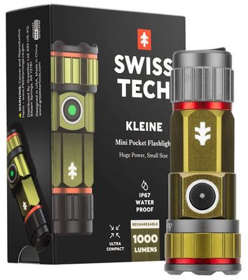 Swisstech Kleine Kompakt ficklampa med 1000 lumen