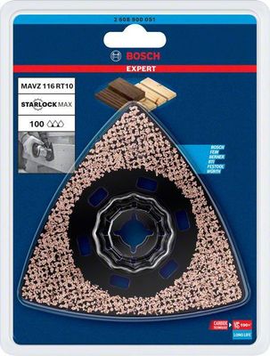 Bosch Expert Sanding Plate (Expert slipplatta) MAVZ 116 RT10 blad för multiverktyg 116 mm