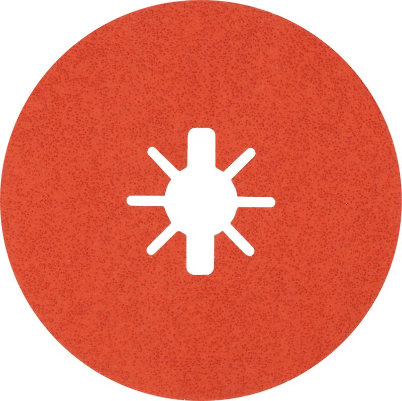 Bosch Expert R781 Prisma Ceramic X-LOCK fiberslipskiva, 125mm 22,23 mm 5st för stål, Plåt i rostfritt stål