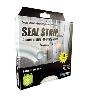 Stokvis Tätningslist Termoplast Transparent 9mm x 7mm x 6m