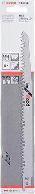 Bosch S 1531 L Tigersågblad HCS 5-pack