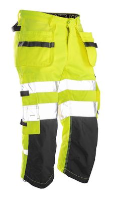Jobman 2217 Piratbyxa Varsel Gul/Svart