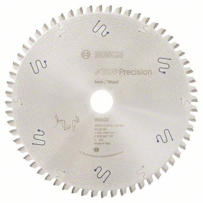 Bosch Sågklinga 254mm 60T Top-Precision (Fina snitt)