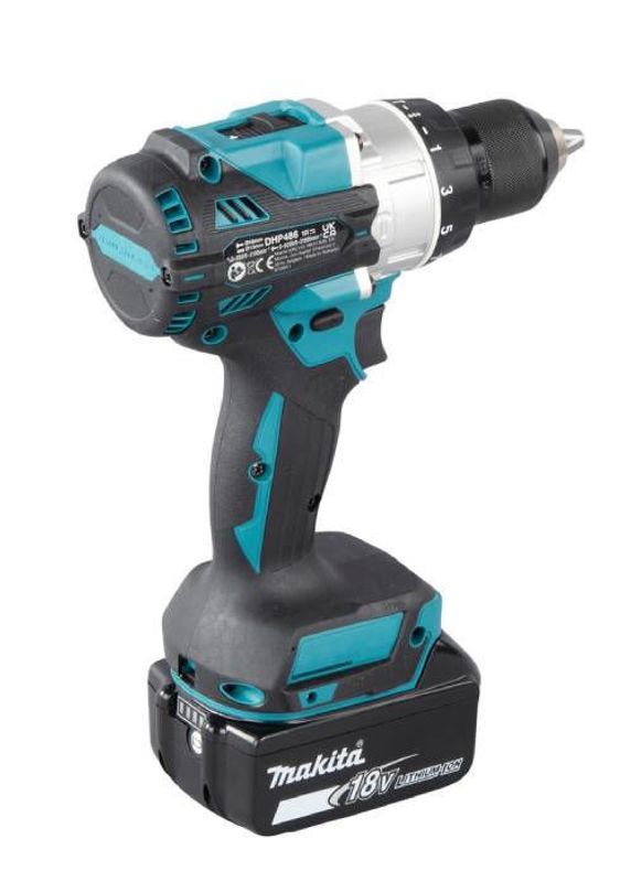 Makita DHP486RTJ Slagborrmaskin LXT® 18V 130Nm (2x5,0Ah)