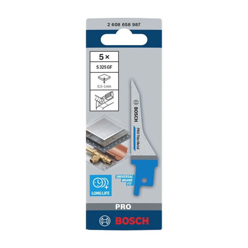 Bosch S325GF Tigersågblad för Tunnplåt 5-pack
