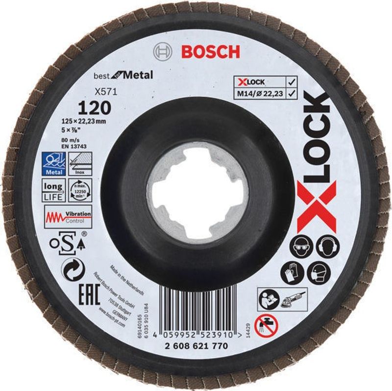 Bosch X571 Lamellslipskiva 125 mm - Högpresterande PRO-serie
