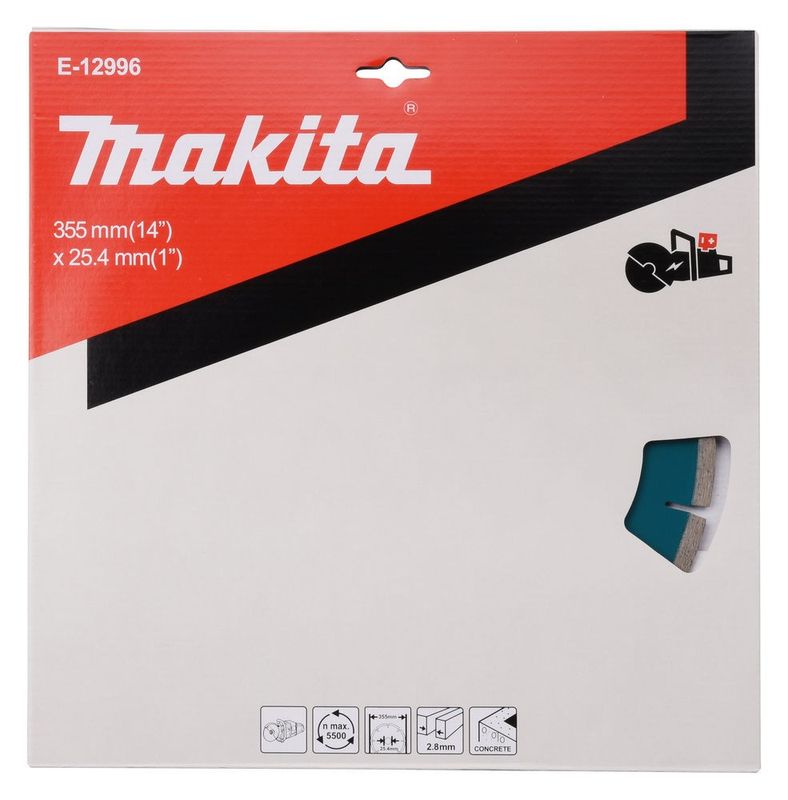 Makita E-12996 Diamantklinga 355x25,34mm för betong