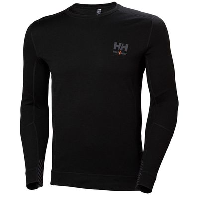 Helly Hansen 75106 Lifa Merino Underställströja Crewneck Svart