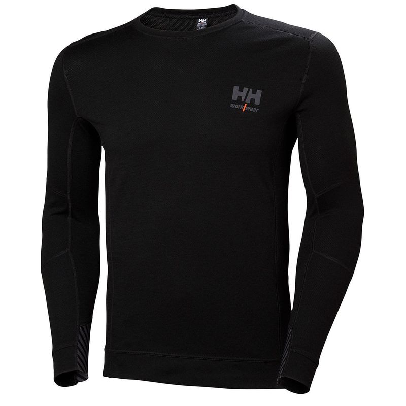 Helly Hansen 75106 Lifa Merino Underställströja Crewneck Svart