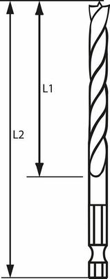 Bosch Träborr 1/4" 6-kant Ø10mm (1-P)