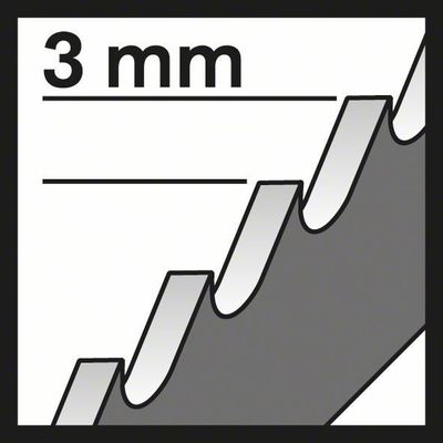 Bosch T127D Sticksågsblad Tunnplåt till grovplåt (5-P)