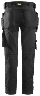 Snickers 6241 AllroundWork Arbetsbyxa Stretch Hölsterfickor Svart