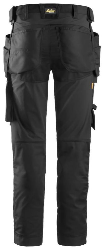 Snickers 6241 AllroundWork Arbetsbyxa Stretch Hölsterfickor Svart