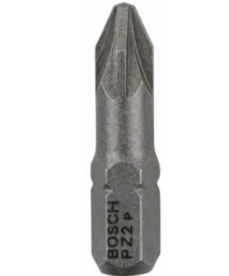 Bosch skruvbits extrahård PZ2 25 mm 100 st