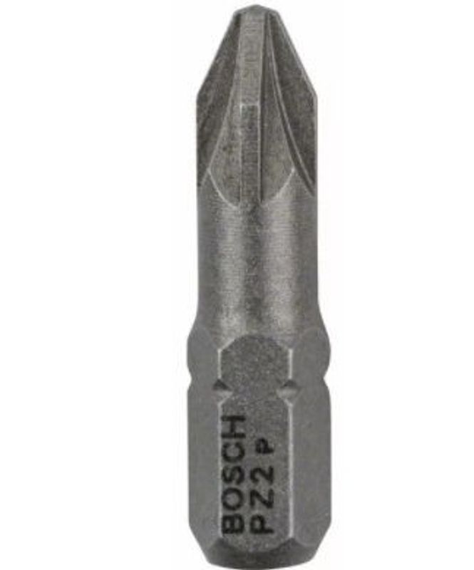 Bosch skruvbits extrahård PZ2 25 mm 100 st