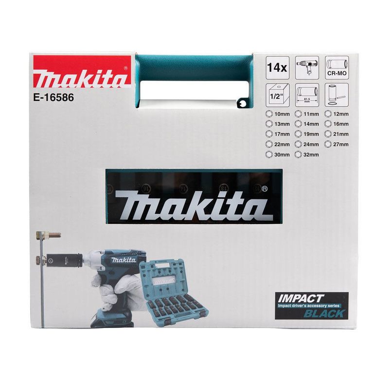 Makita E-16586 Krafthylsa set 1/2" 14-delar