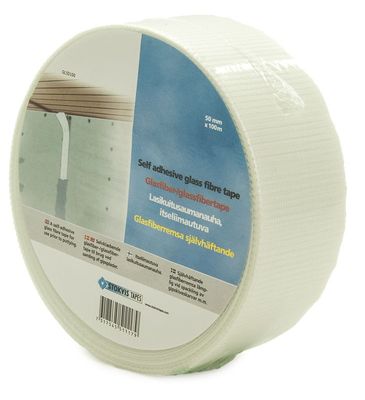 Spackelremsa, Glasfiber, självhäftande 50 mm x 100 m