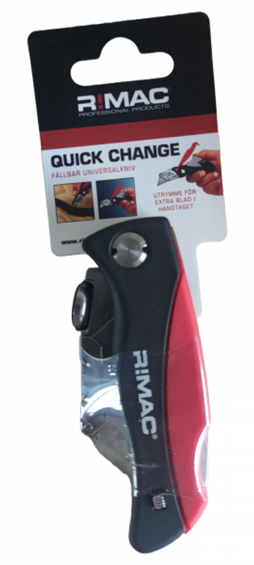 R!MAC Universalfällkniv i rostfritt stål med gummerad soft touch yta