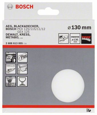 Bosch polersvamp PEX 115/125 130mm