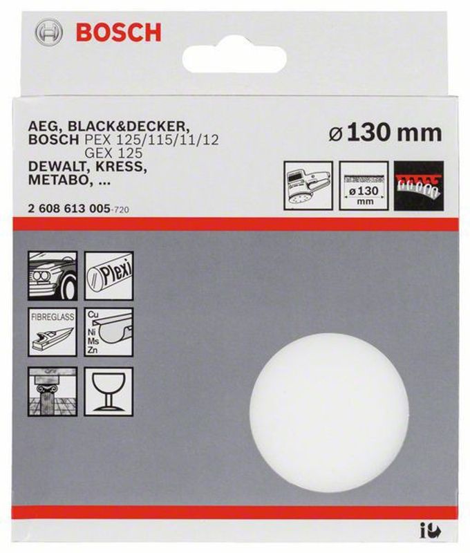 Bosch polersvamp PEX 115/125 130mm