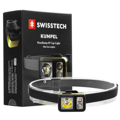 Swisstech Kumpel Pannlampa 400 Lumen IP67 Uppladdningsbar