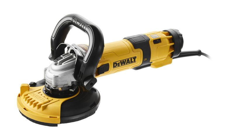 DeWalt DWE4257KT Vinkelslip med ytbehandlingskit (125mm)