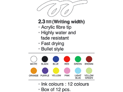 Artline Märkpenna 400XF Vit SB-Pack