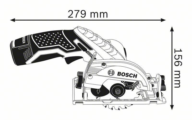 Bosch GKS 12V-26 Cirkelsåg 12V C&G (Naken)