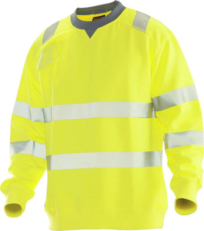 Jobman 5123 Sweatshirt Varsel Gul m. reflex