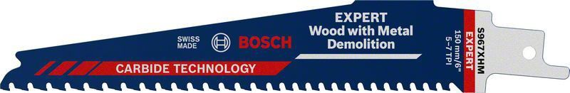 Bosch Expert ‘Wood with Metal Demolition’ S 967 XHM tigersågblad 150mm 1st CARBIDE