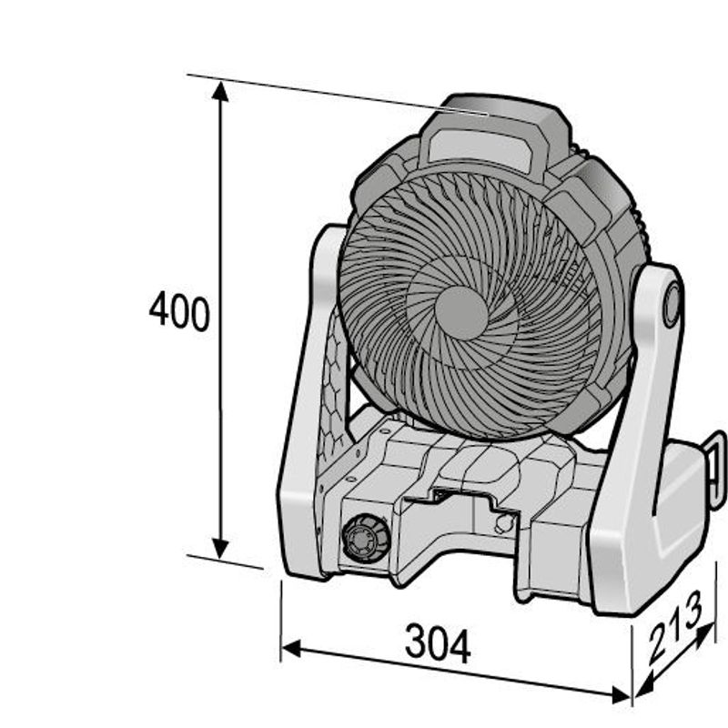 Flex Batterifläkt CF18.0/230 (utan batteri)