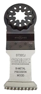 SMART Sågblad Starlock 32mm Japantandat blad för exakta snitt i trä, plast, trägolv - 3-P