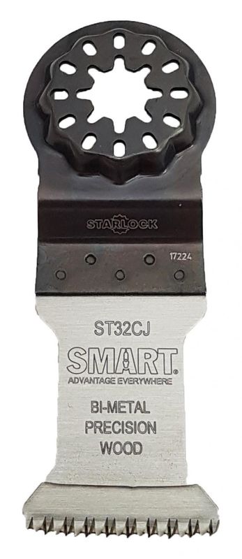 SMART Sågblad Starlock 32mm Japantandat blad för exakta snitt i trä, plast, trägolv - 3-P