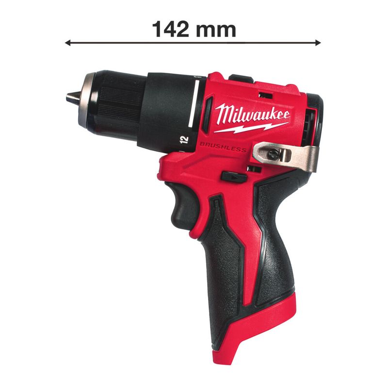 Milwaukee M12 BLPDRC-0 Slagborrmaskin 12V (utan batterier)