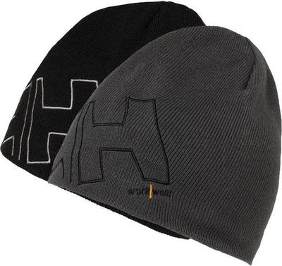 Helly Hansen 79830 Classic Logo Beanie mössa Svart/Grå
