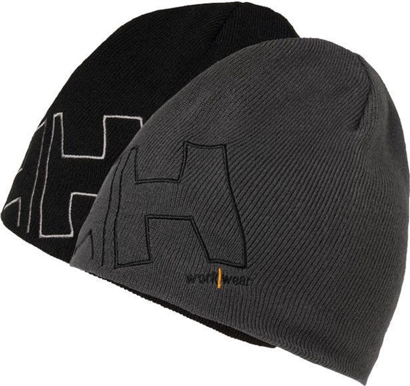 Helly Hansen 79830 Classic Logo Beanie mössa Svart/Grå